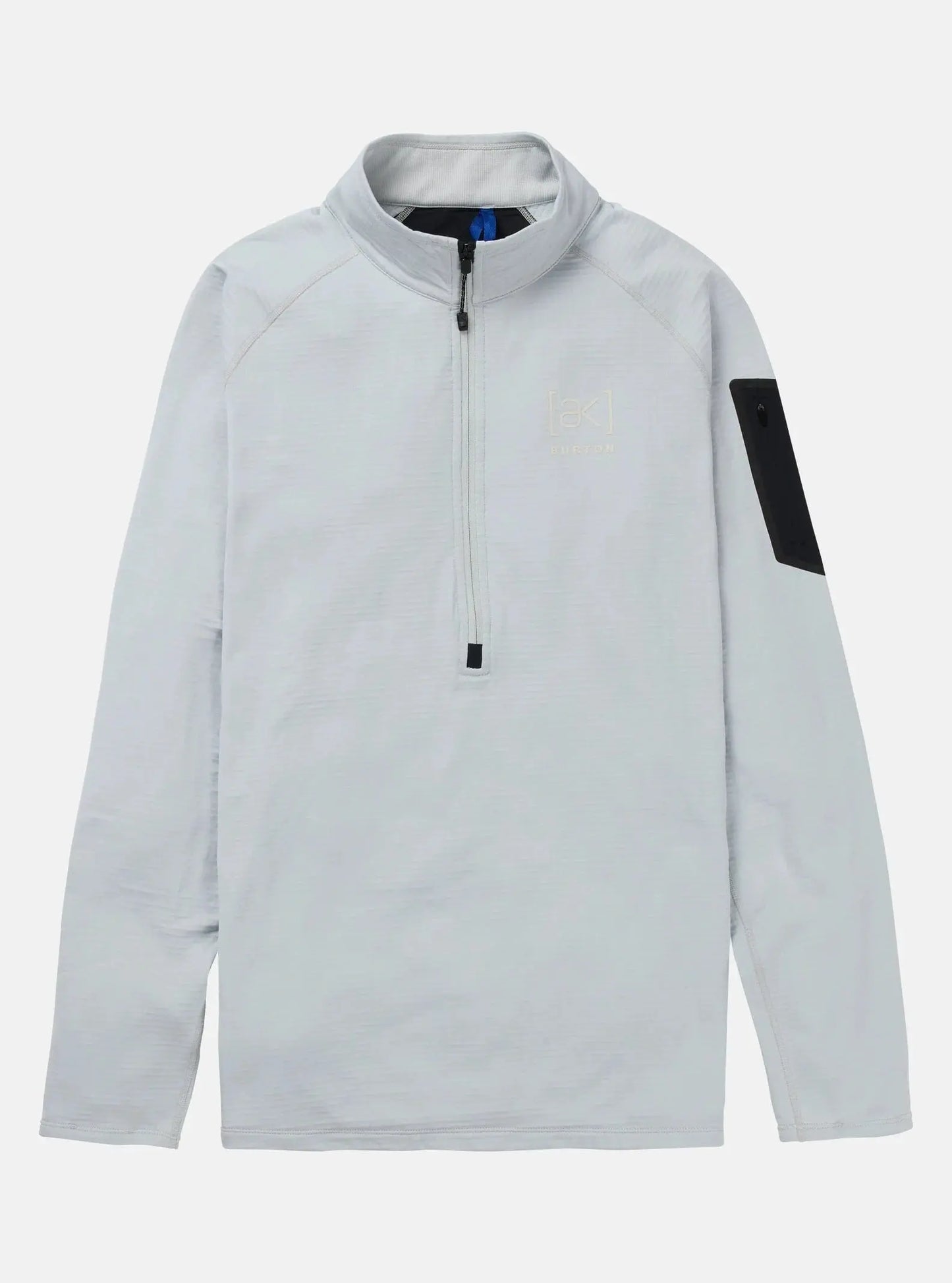 AK S / GREY Burton AK Helium Grid Mens Fleece Half Zip