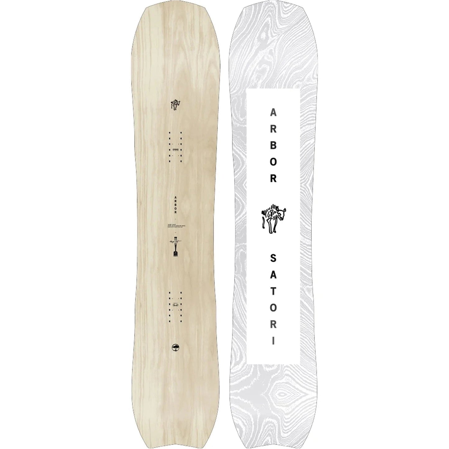 ARBOR 151 / Woodgrain Arbor Satori Snowboard 2026