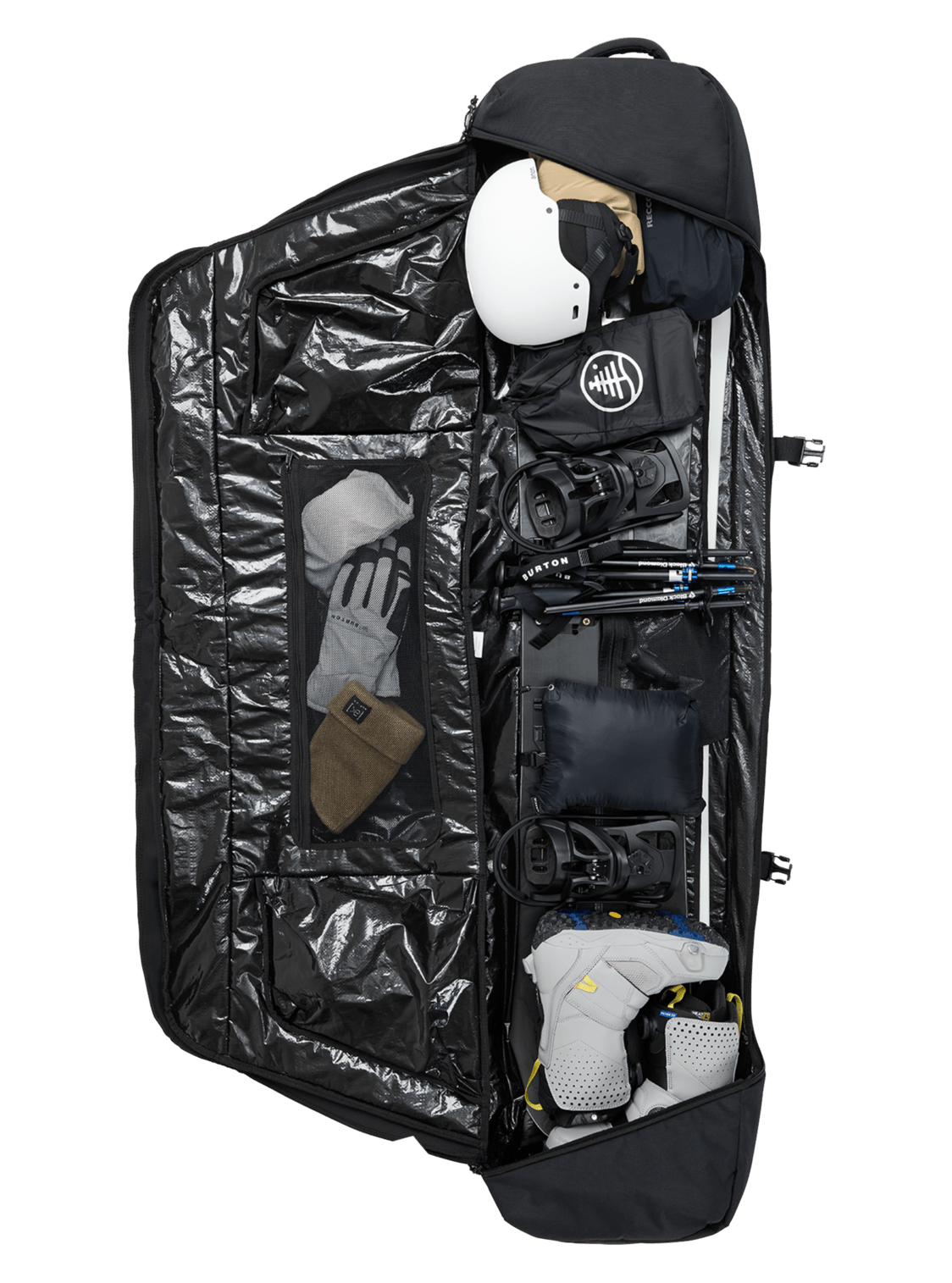 BURTON 166 / BLACK Wheelie Flight Attendant Bag Black