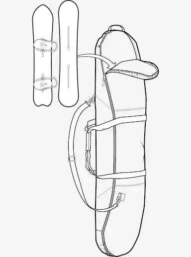 BURTON 166 / RED Burton Space Sack Red 166cm
