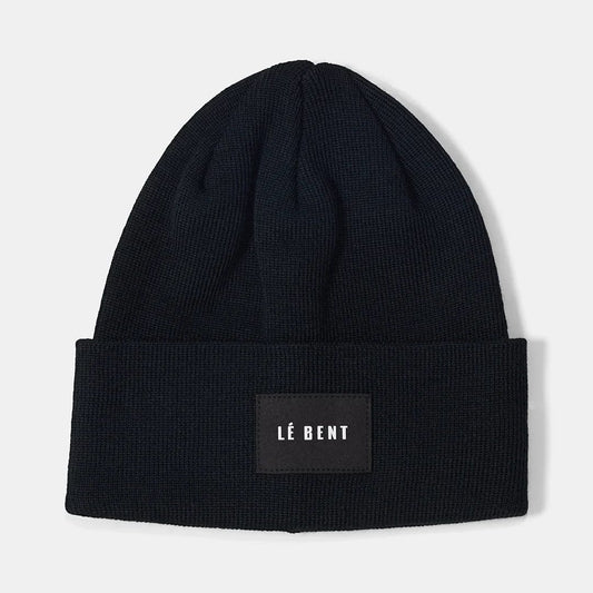 LE BENT BLACK Le Bent Staple Mid Profile Beanie Black