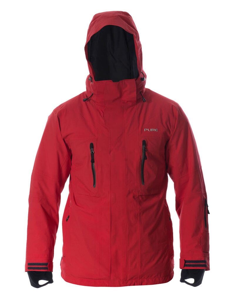 PURE M / RED Pure Verbier Mens Jacket High water proof rating best value