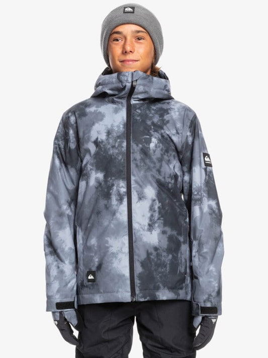 QUIKSILVER XS / BLACK PRINT Quiksilver Mission Printed Youth Snow Jacket