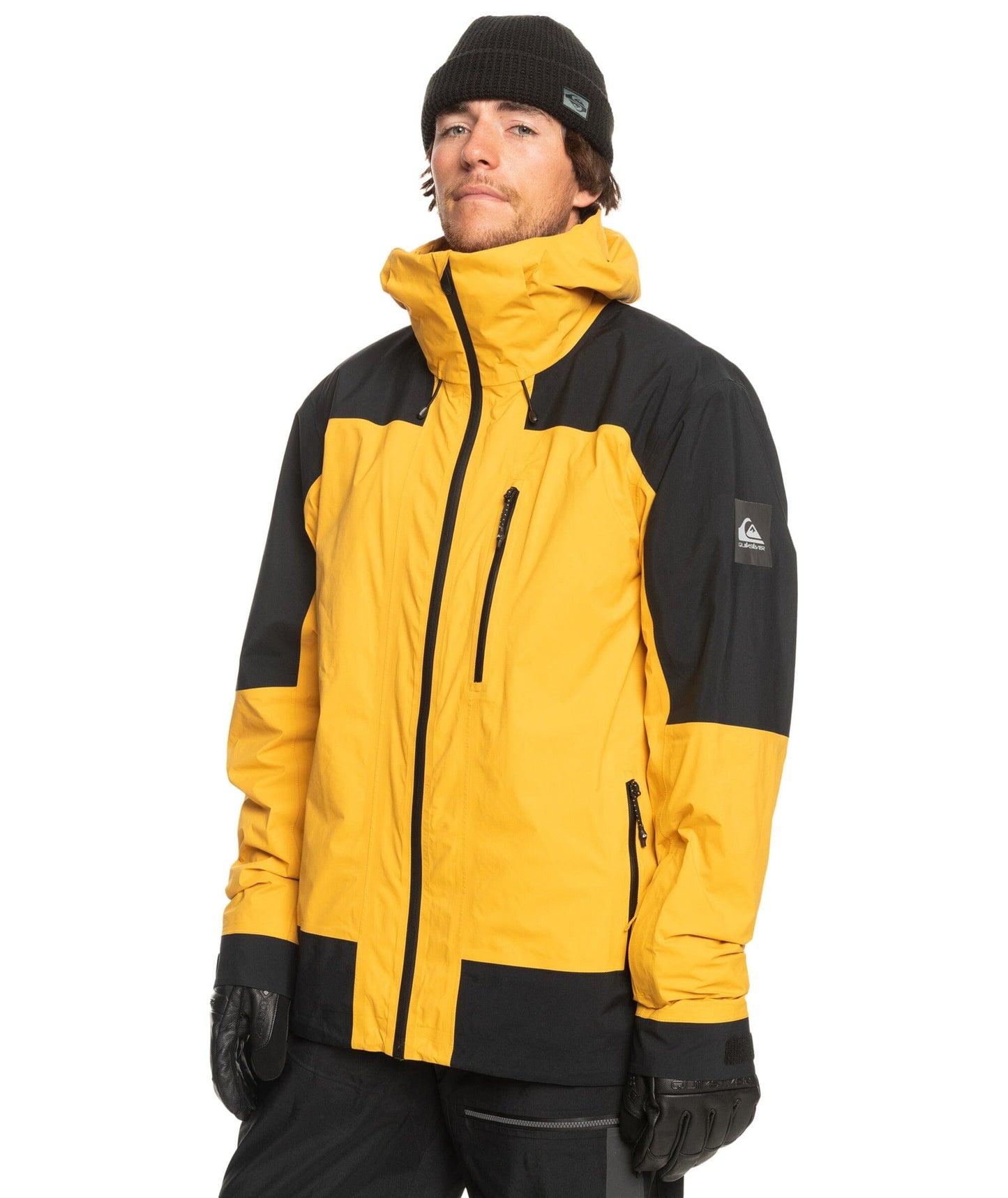 QUIKSILVER M / YELLOW Quiksilver Ultralight GoreTex Mens Snow Jacket Yellow