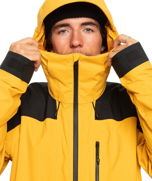QUIKSILVER Quiksilver Ultralight GoreTex Mens Snow Jacket Yellow