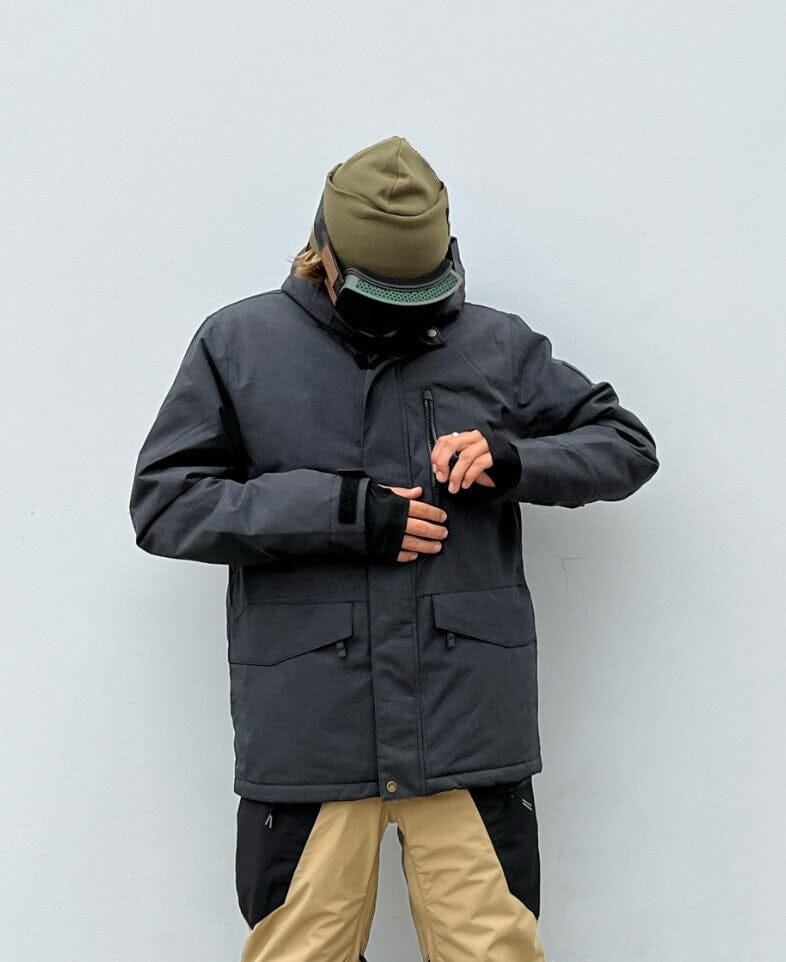 QUIKSILVER XS / BLACK Quiksilver Mission Mens Snow Jacket Black
