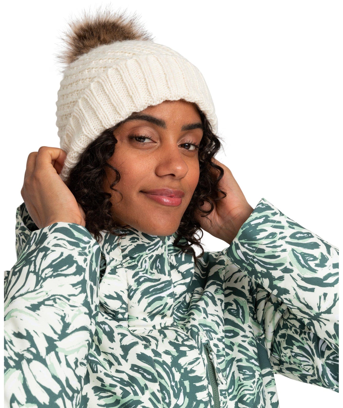ROXY EGRET Roxy Blizzard Beanie Egret