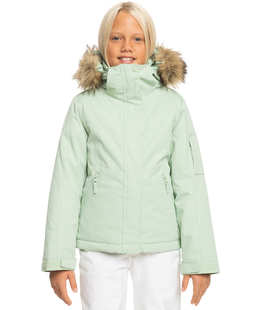ROXY L / GREEN Roxy Meade Girl 2024 Snow Jacket