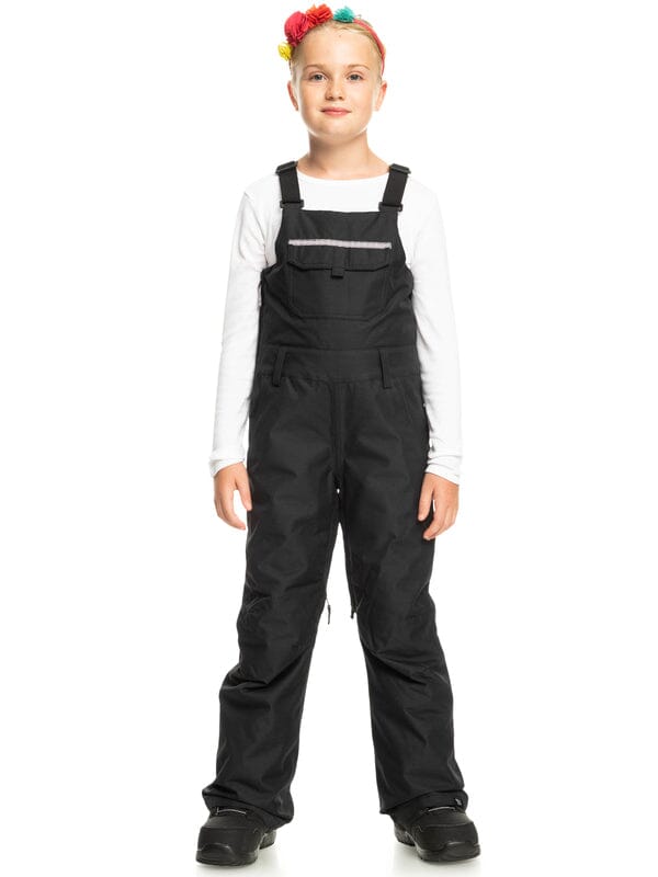 ROXY S / BLACK Roxy Non Stop Girls Bib Snow Pant