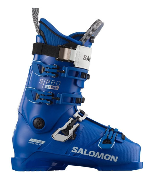 SALOMON 27.5 / BLUE Salomon S/Pro Alpha 130 EL Mens Ski boot