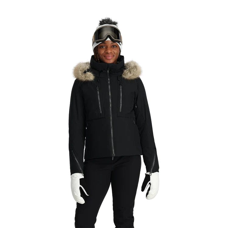 SPYDER 10 / BLACK Spyder Pinnacle 2024 Snow Jacket