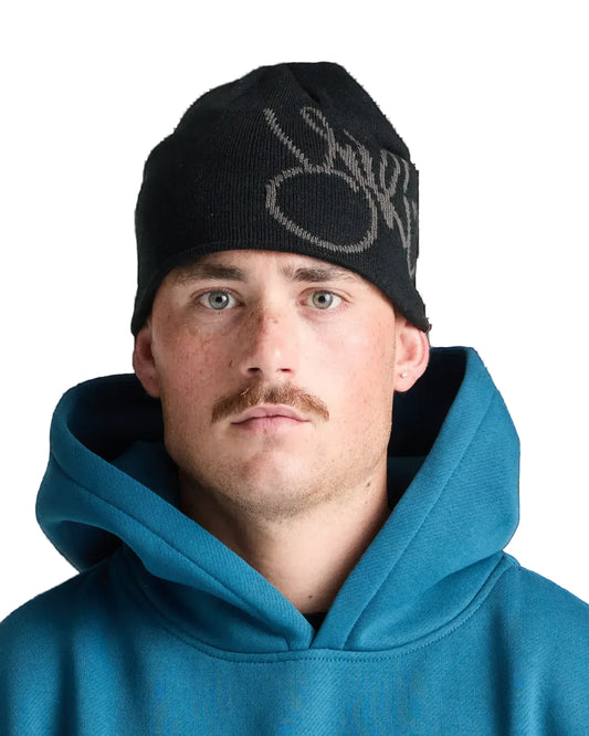 SX SNOW BLACK Yuki Threads Hot Lap Beanie
