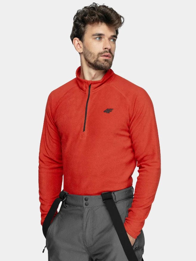 4F L / RED 4F Oku 1/4 Zip Top Red