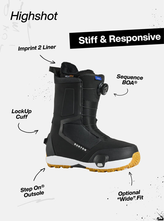 Burton Mens Highshot Step On Snowboard Boots