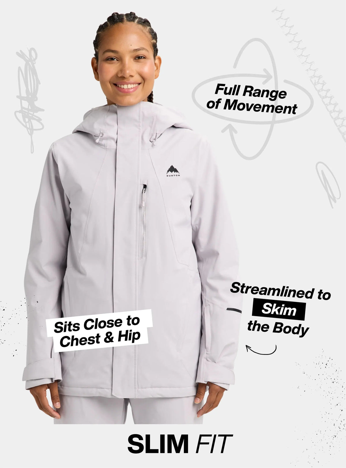 Burton Womens Reserve 2L Insulated Stretch Slim Jacket