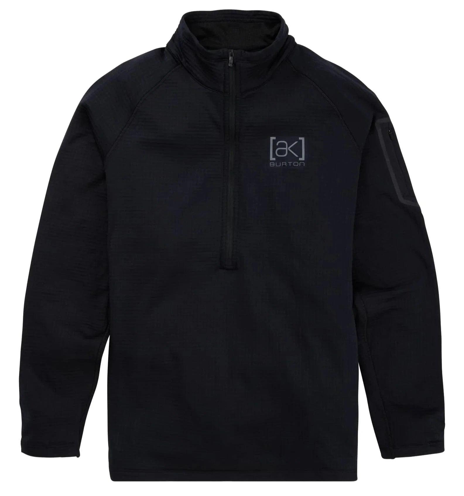 AK S / BLACK Burton AK Helium Grid Mens Fleece Half Zip
