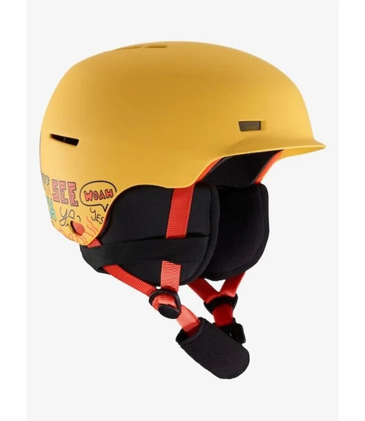 Anon Flash Pizza Yellow Snow Helmet