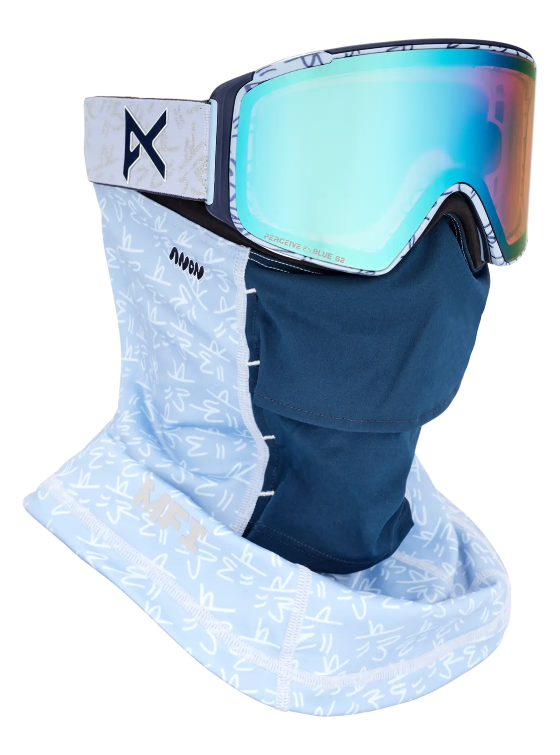 Anon M4S Goggles Low Bridge Cylindrical + Bonus Lens + MFI Face Mask