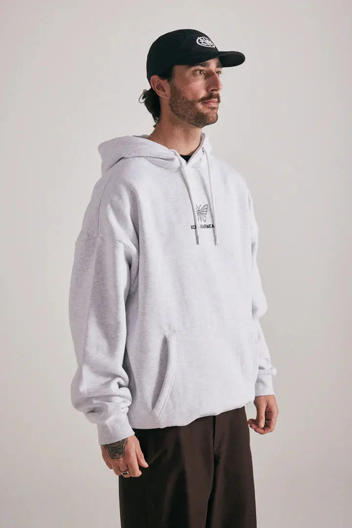 Blak Death Moth Hoodie Grey BLAK