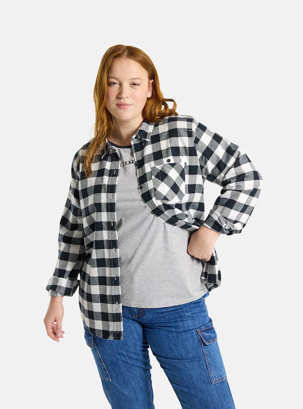 BURTON Burton Favourite Flannel White Buffalo Plaid