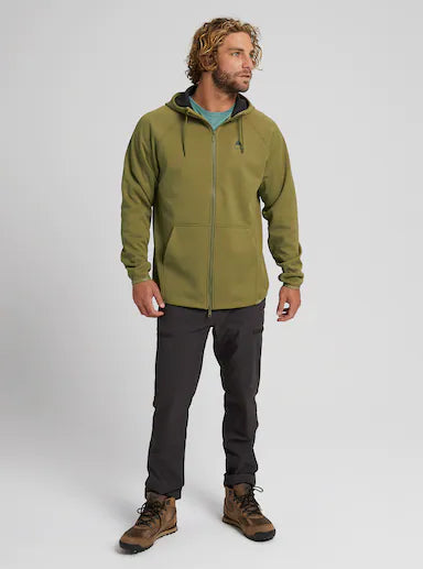 BURTON S / OLIVE Burton Crown Full Zip Waterproof Hoodie Olive