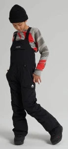 BURTON XS / BLACK Burton Skylar Youth 2024 Bib Snow Pant