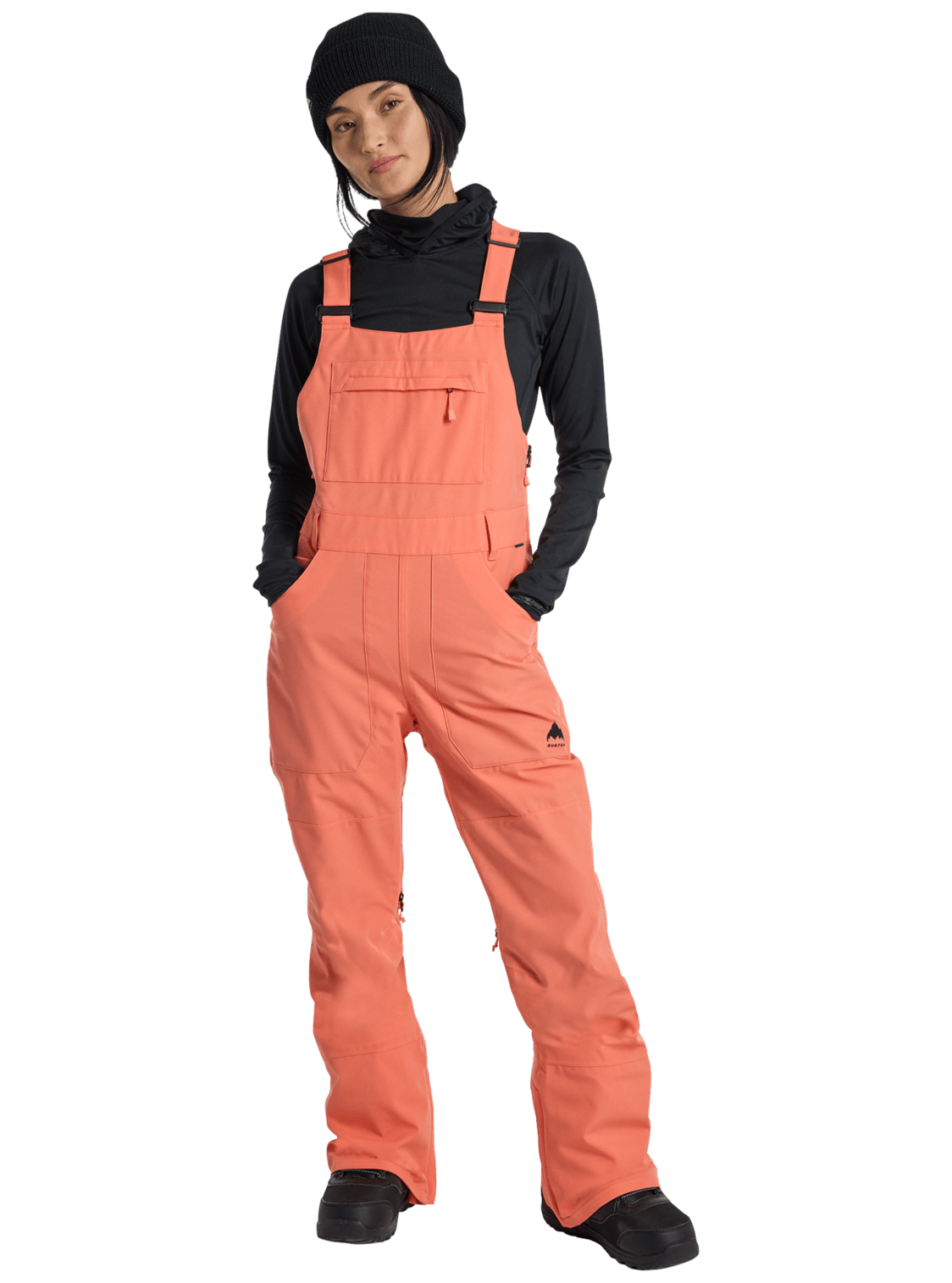 BURTON Burton Womens Avalon Stretch Bib Pants Peach