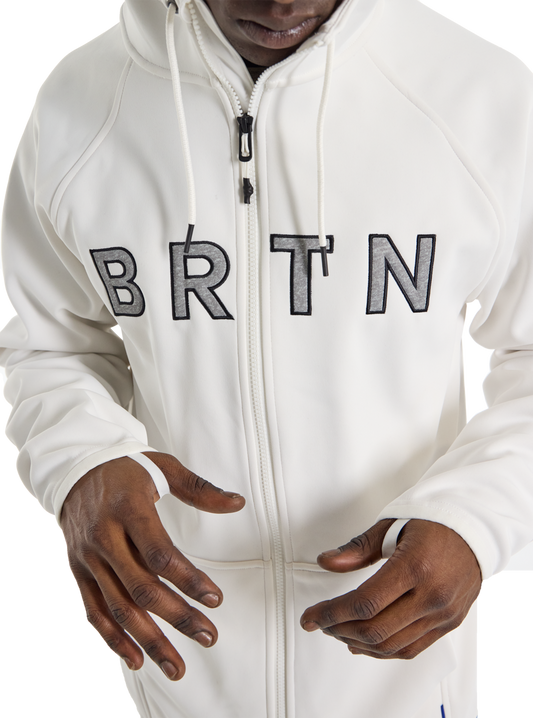 Burton Mens Crown Weatherproof Full-Zip White