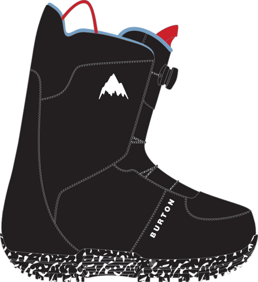 BURTON 4 / BLACK Burton Kids Smalls 2025 Snowboard Boot