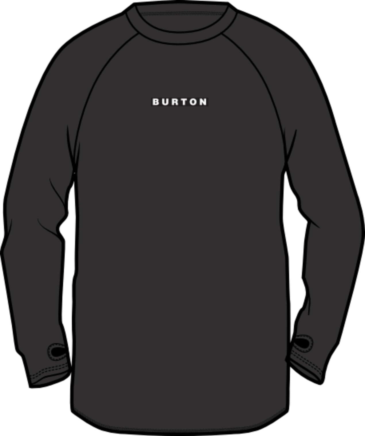 BURTON Burton Mens Roadie Tech Midweight Crew