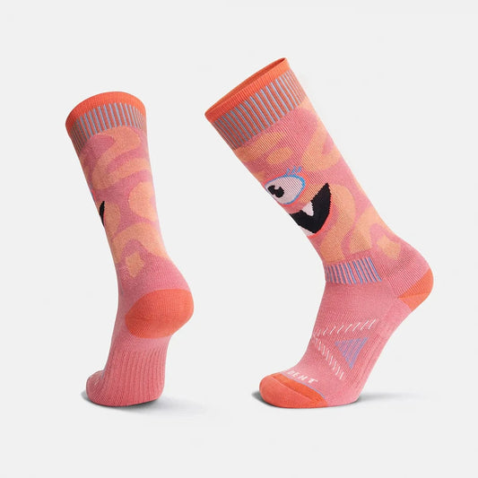 LE BENT S / STRAWBERRY PINK Le Bent  Kids Monster Party Light Cushion Snow Sock