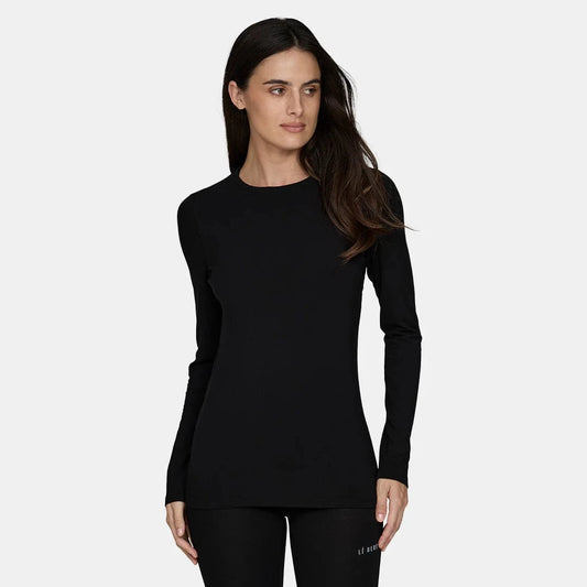 LE BENT XS / BLACK Le Bent Womens Midweight Crew