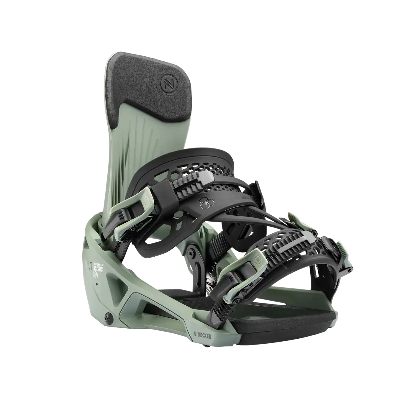 NIDECKER L / OLIVE Nidecker Supermatic LT Snowboard Bindings