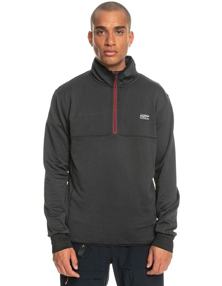 QUIKSILVER S / PHANTOM Quiksilver Steep Point HZ Mens Fleece Skivvy