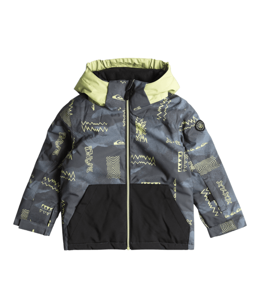 QUIKSILVER 4/5 / ROCK AND ROLL BLACK QUIKSILVER LITTLE MISSION KIDS JACKET