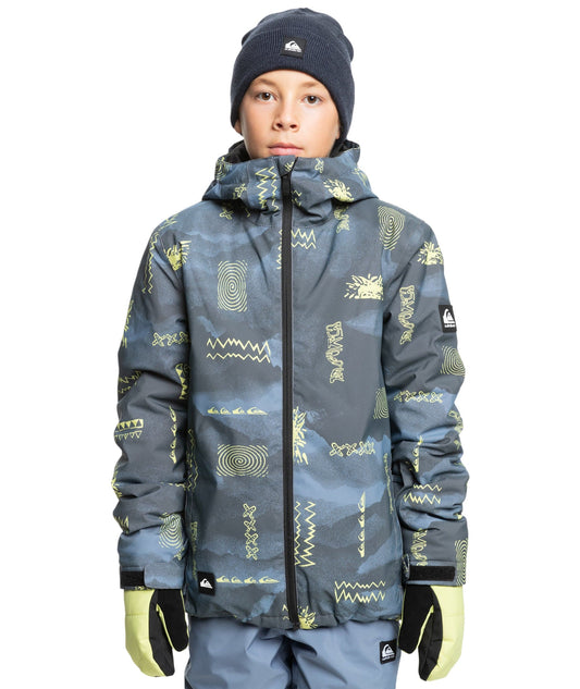 QUIKSILVER Quiksilver Mission Printed Youth Jacket Flint Stone