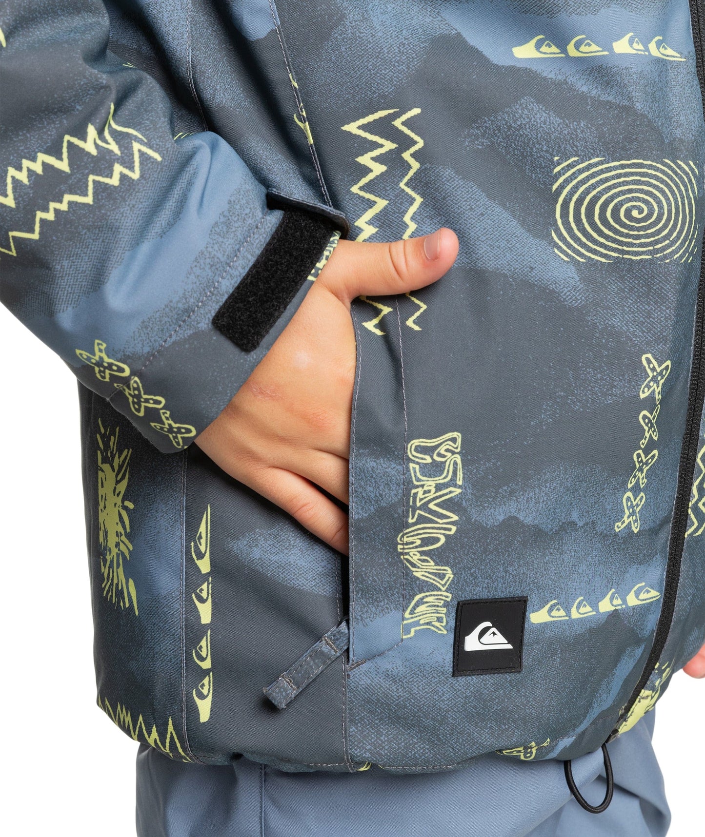 QUIKSILVER Quiksilver Mission Printed Youth Jacket Flint Stone