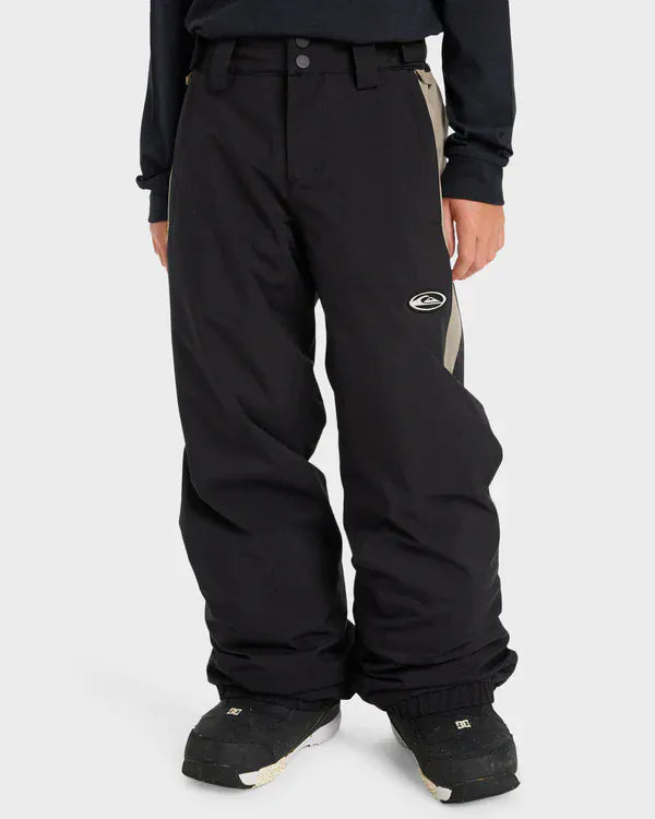QUIKSILVER S / BLACK QUIKSILVER SNOW DOWN YOUTH PANT