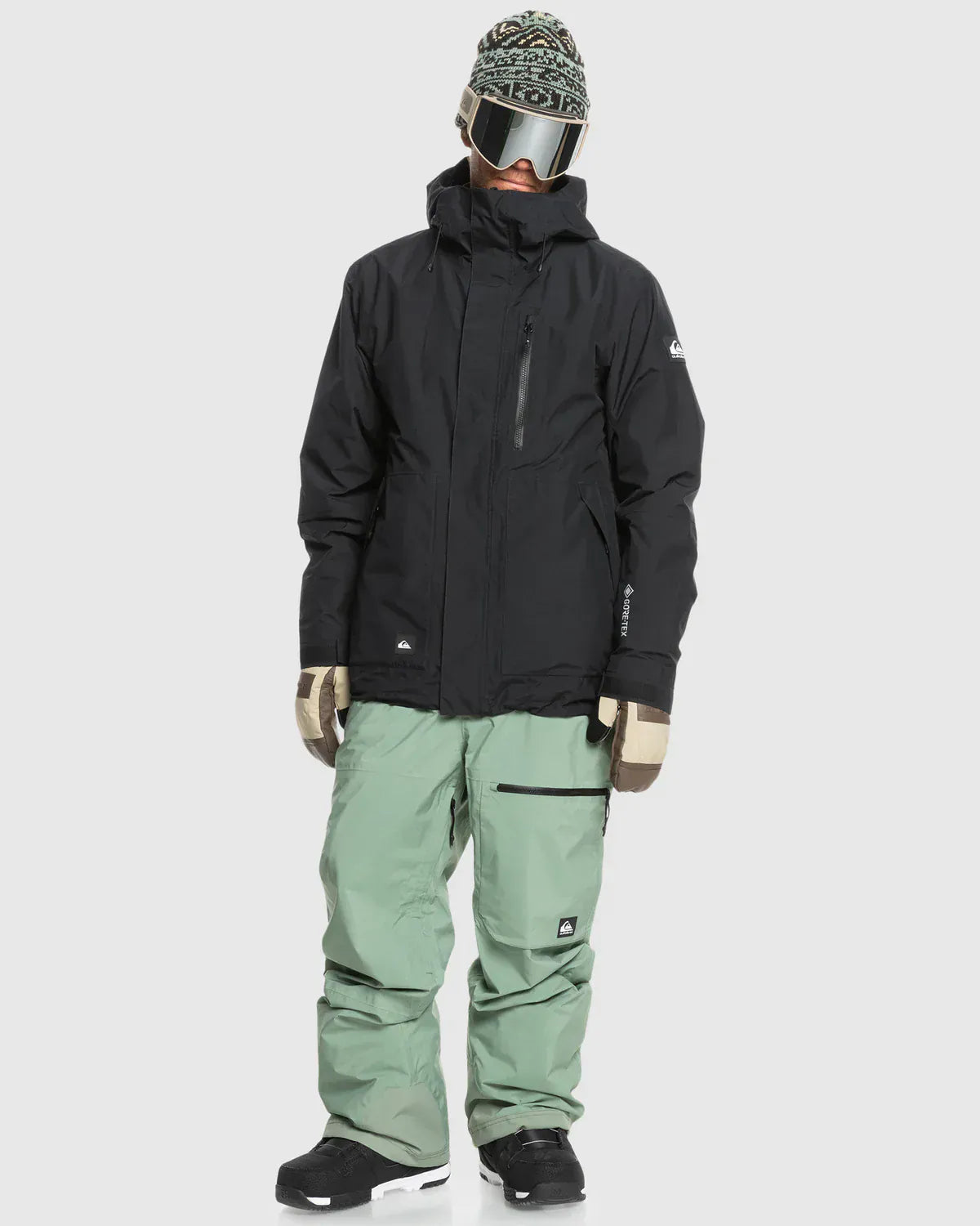 QUIKSILVER S / BLACK QUIKSILVER MISSION GORETEX JACKET
