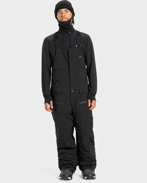 QUIKSILVER S / BLACK QUIKSILVER PARAMO STRETCH 20K BIB PANT