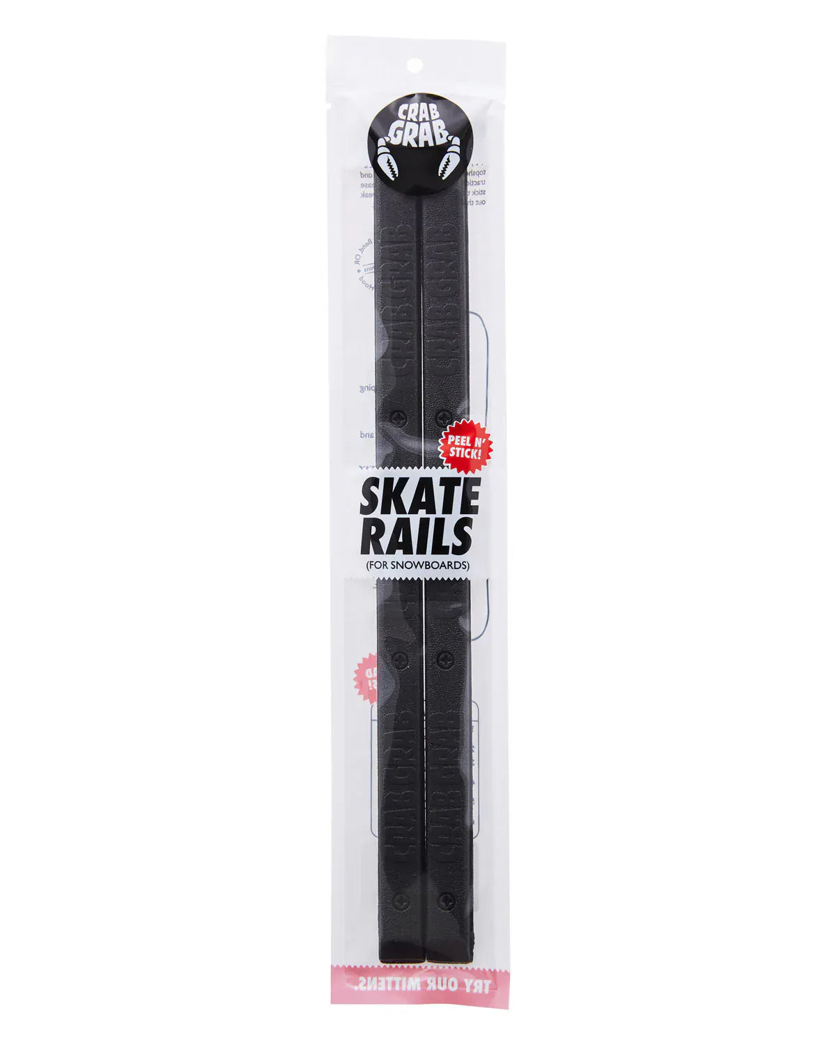Radical BLACK Crab Grab Skate Rails
