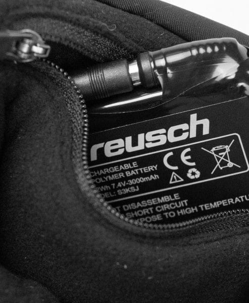 REUSCH Reusch Heated Mitten Black includes Batteries