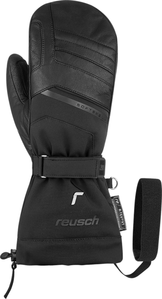 REUSCH Reusch Heated Mitten Black includes Batteries