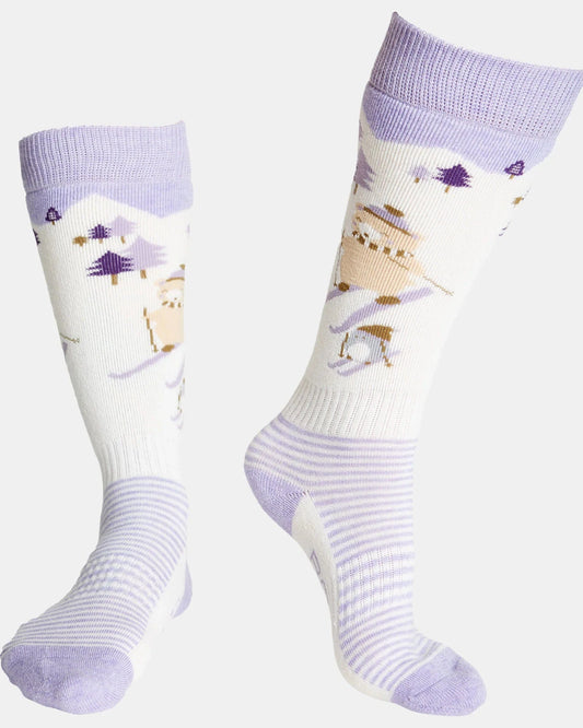 ROJO 13-3 / ORCHID PETAL Rojo Ski Folk Girls Sock