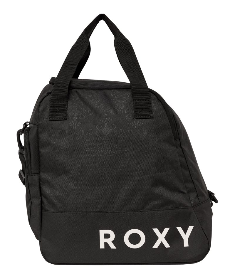 ROXY BLACK SNOWFLAKE EMBOSS ROXY NORTHA BOOT BAG EMBOSSED SNOWFLKE
