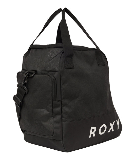 ROXY BLACK SNOWFLAKE EMBOSS ROXY NORTHA BOOT BAG EMBOSSED SNOWFLKE