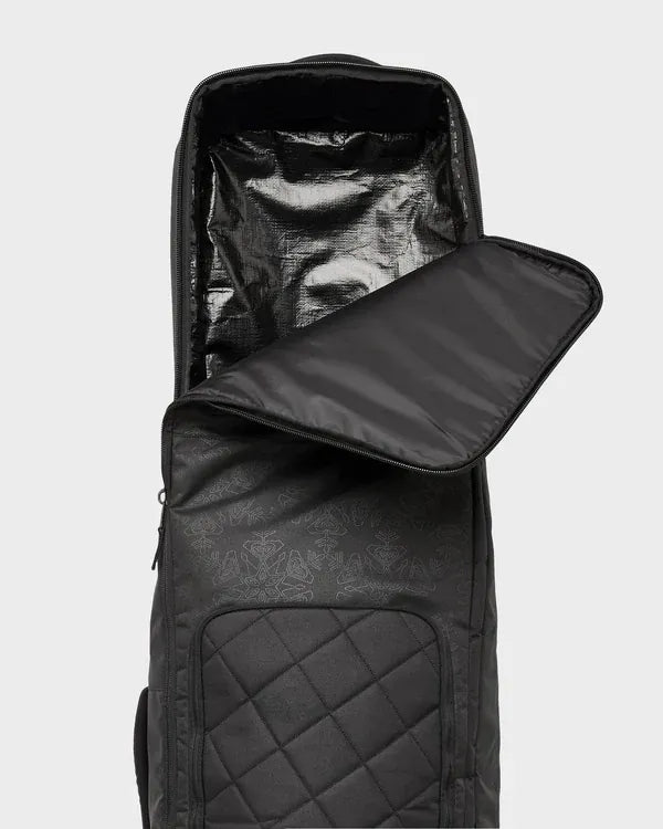ROXY BLACK SNOWFLAKE EMBOSS ROXY VERMONT WHEELIE BAG