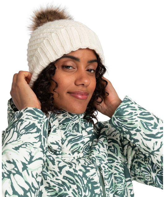 ROXY EGRET Roxy Blizzard Beanie Egret