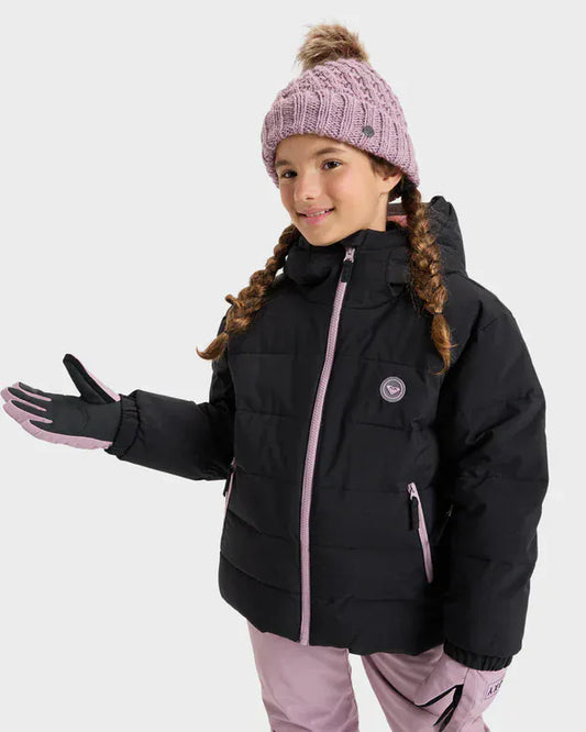 ROXY M / BLACK ROXY SNOWYHILL PUFFY GIRL JACKET