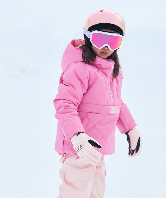 ROXY S - 8 / SACHET PINK Roxy Radiant Lines Overhead Girls Jacket 2025